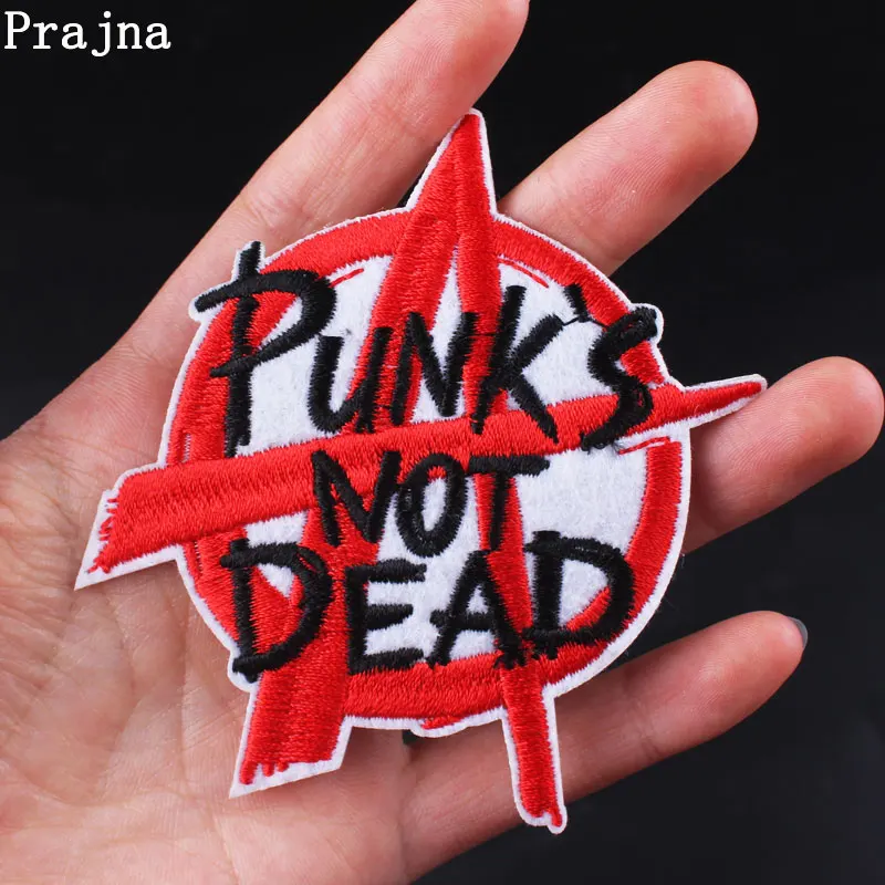 Prajna Punk Patches Embroidery For Clothing Fuel Oil Bottle Iron On Clothes Stripe Badges Apparel Accessories | Дом и сад