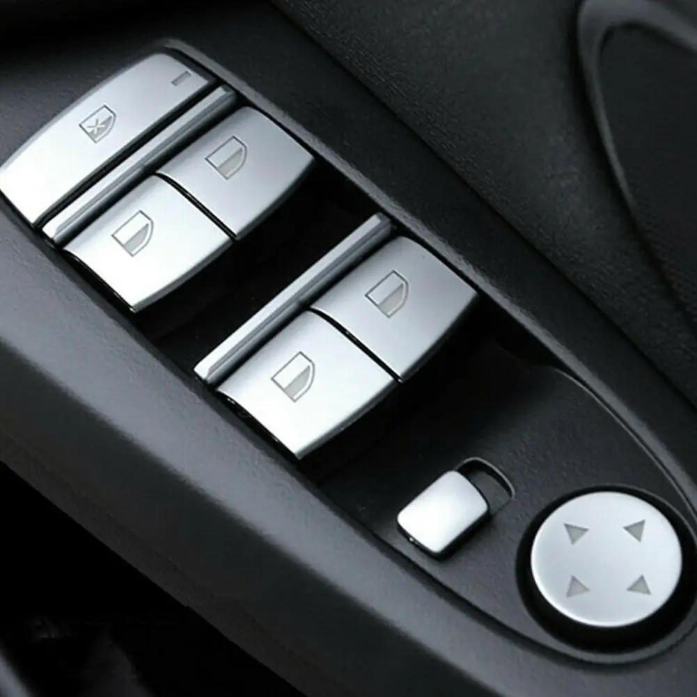 Автомобильный Дверной стеклоподъёмник крышки кнопок отделка интерьера 5
