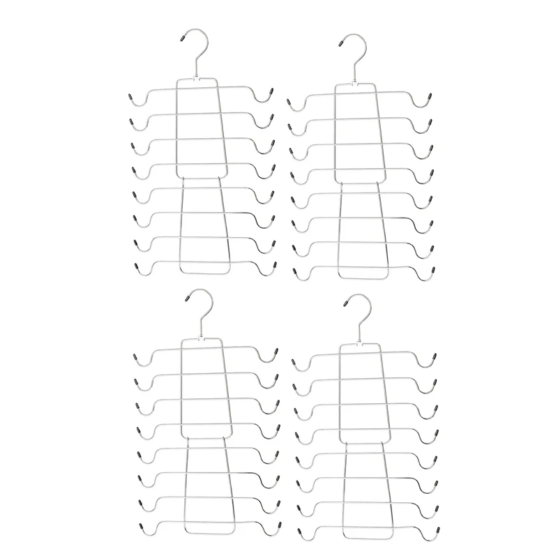 4 шт. в упаковке компактные вешалки органайзер для шкафов майки бюстгальтеры