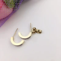 rink purple seductive hot sell fashion stainless steel golden color earrings jewelry new for women