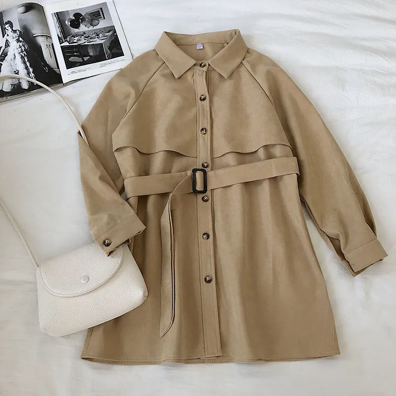 Gaganight винтажная однотонная женская Длинная блузка Повседневная Свободная