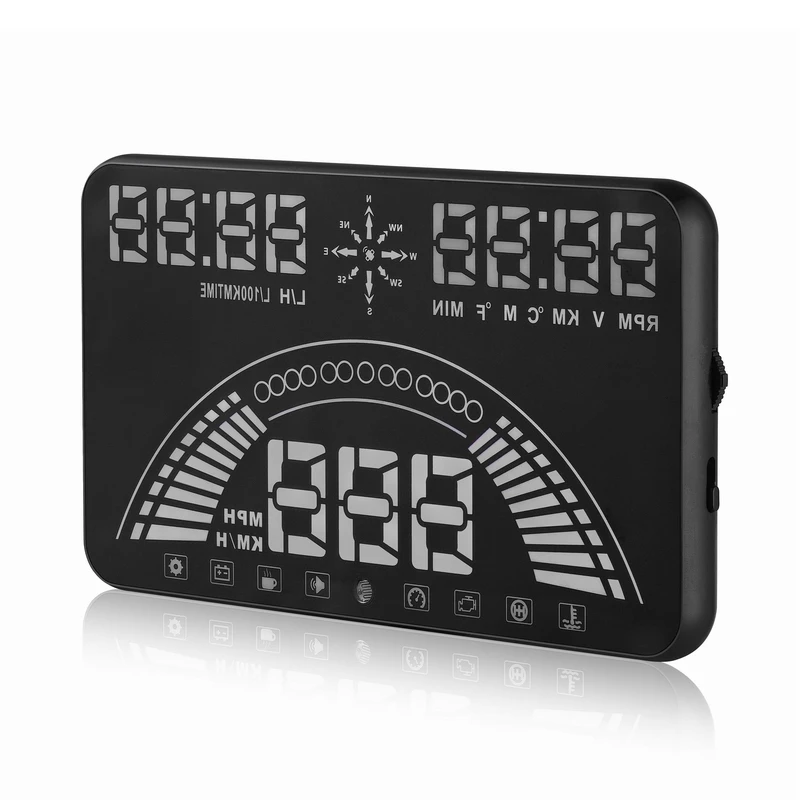 XUNMA S7 NEW HUD OBD2 GPS Smart Head Up Display Speed Monitoring 9 Interface Digital Gauge Meter Turbo Brake Test OBD Scanner | Автомобили