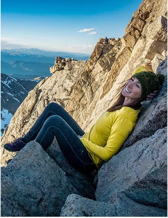 Женская футболка из мериносовой шерсти гибкая с длинными рукавами и вырезом