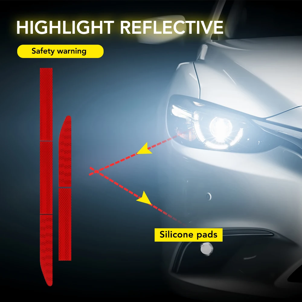 Автомобильный бампер Светоотражающая наклейка для Citroen c4 w210 аксессуары