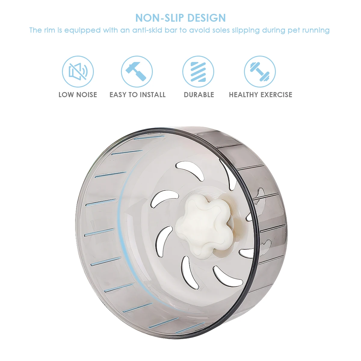 

Acrylic Plastic Super Silent Roller Exercise Running Wheel Toy for Small Pets Hamster Guinea Pet Products