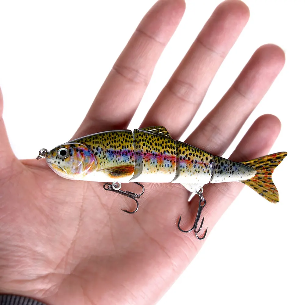 

Fishing Wobbler Lifelike Fishing Lure 4 Segment Swimbait Crankbait Hard Bait Isca Artificial Fishing Tackle Drop Shipping