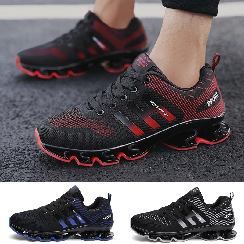

Fashion Cushioning Platform Running Shoes Men Zapatillas Hombre Mesh Sports Shoes Male Breathable Size 46 Mens Trainers Casual