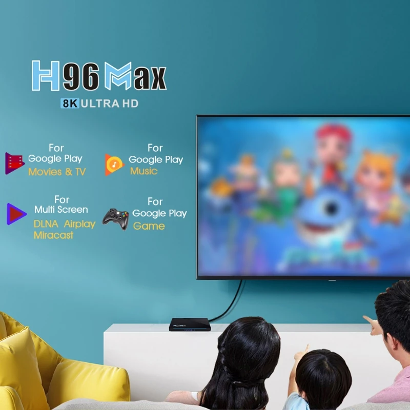 2021 New H96 MAX RK3566 Quad Core Dual Wifi Android 11.0 TV Box  32GB /64GB 2.4G / 5G BT4.0 8K HD 1000M Set Top Box Media Player