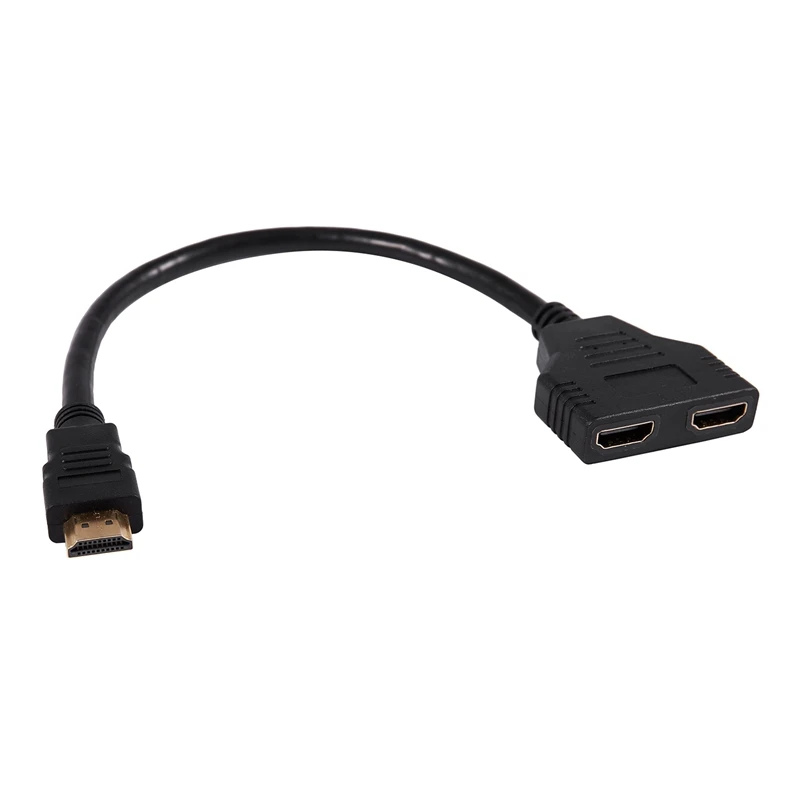 HDMI от 1 до 2 двойной адаптер передачи сигнала кабель конвертера для видео ТВ HD TV