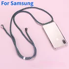 Ремень шнур цепи телефона лента ожерелье с ожерельем для Мобильный телефон чехол для переноски, чтобы повесить для SAMSUNG S8 S9 S10 Note9 A50 A70 A7 A8 A9