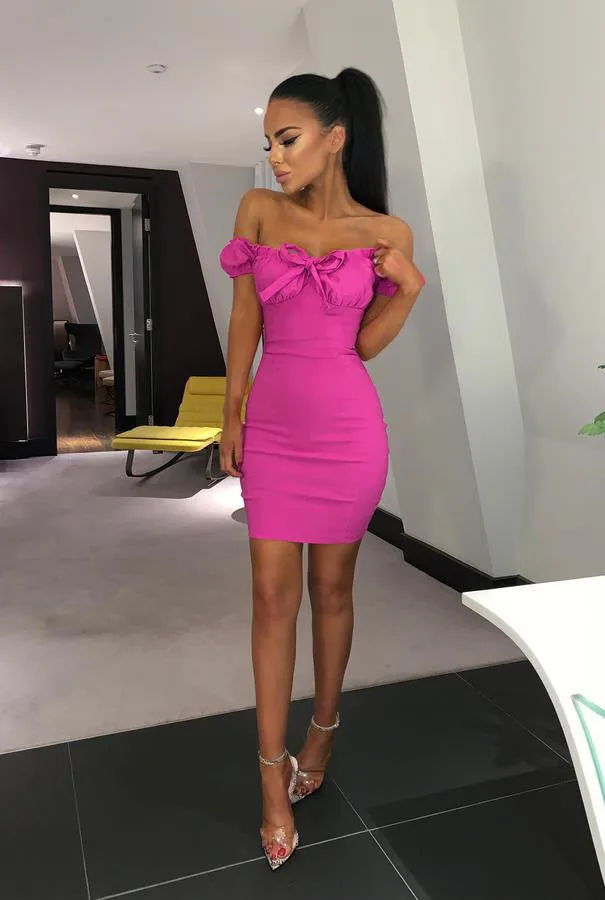 Женское платье с открытыми плечами вечерние Клубные мини-платья бандажные милые