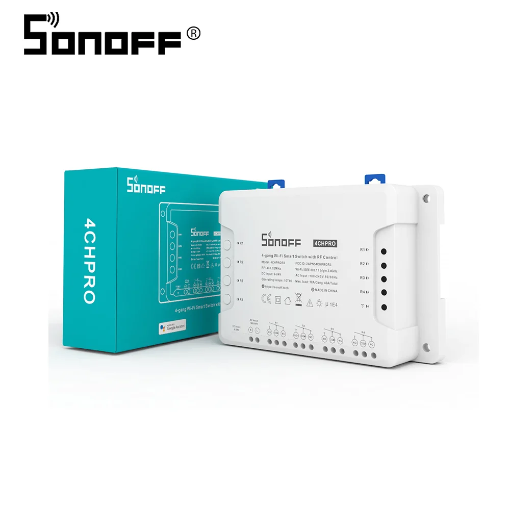Многоканальный Беспроводной Wi Fi переключатель Sonoff 4CH Pro R3 для модуля