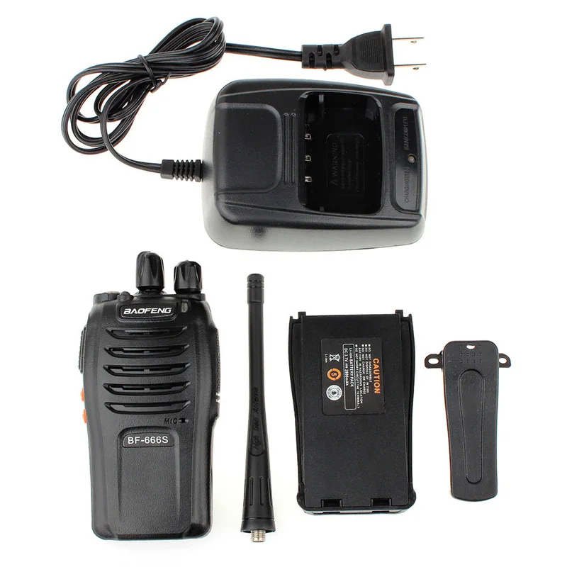 

1Pcs Baofeng BF-666S Walkie Talkie Portable Radio 16CH UHF 400 - 470MHz 2800mAh Battery 5W Comunicador Transmitter Transceiver