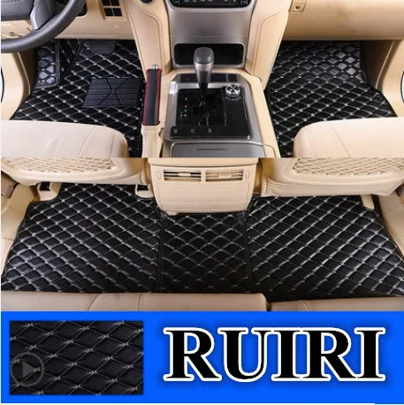 

High quality! Full set car floor mats for Toyota Land Cruiser 200 5 seats 2020-2007 durable waterproof carpets for LC200 2016