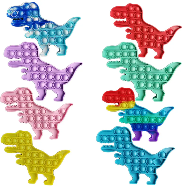 

Kawaii Fidget Toys Simple Dimple Anti Stress Push Bubble Squishy Rainbow Dinosaur Antiestres Sensory Squeeze Kids Toys Brinquedo