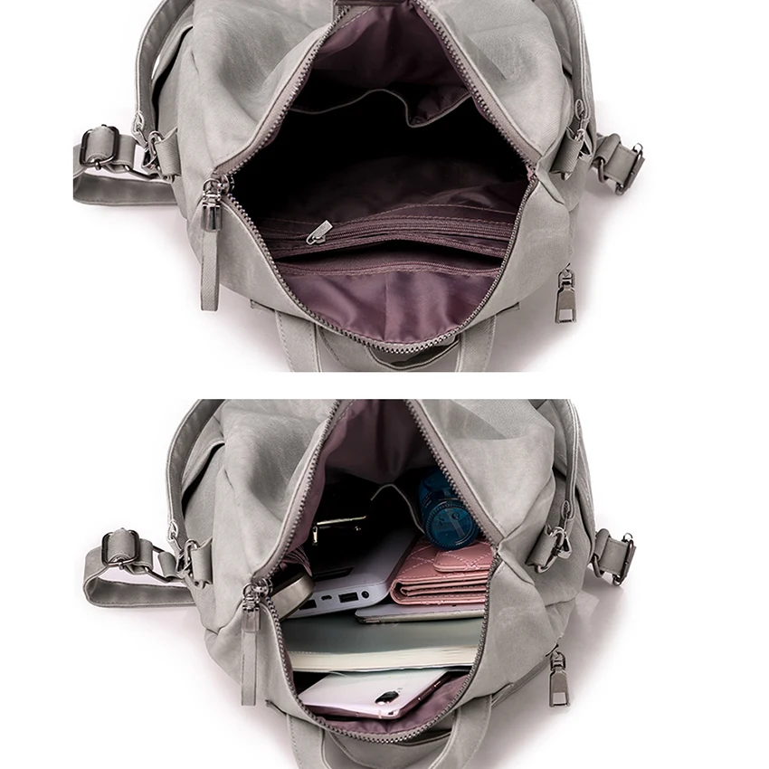 Рюкзак в стиле преппи для женщин вместительные школьные ранцы из нубука и кожи