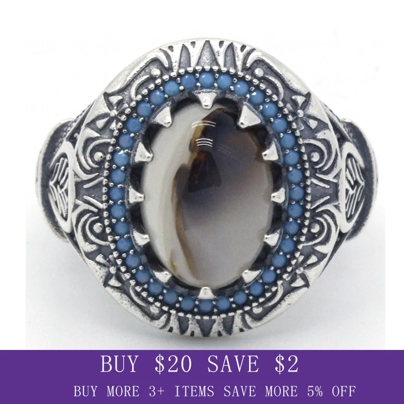 Большое натуральное мужское кольцо с камнем 925 пробы серебро синими камнями панк