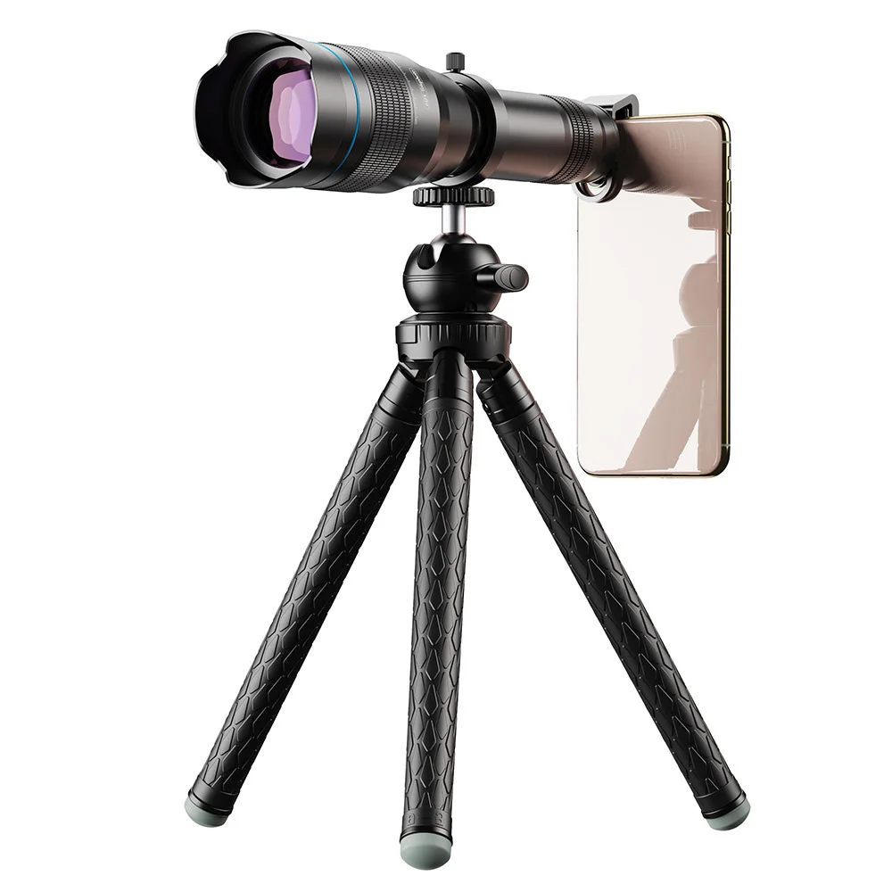 

Телескопический объектив APEXEL HD 60X, профессиональный монокулярный астрономический зум-объектив со штативом для смартфонов iPhone