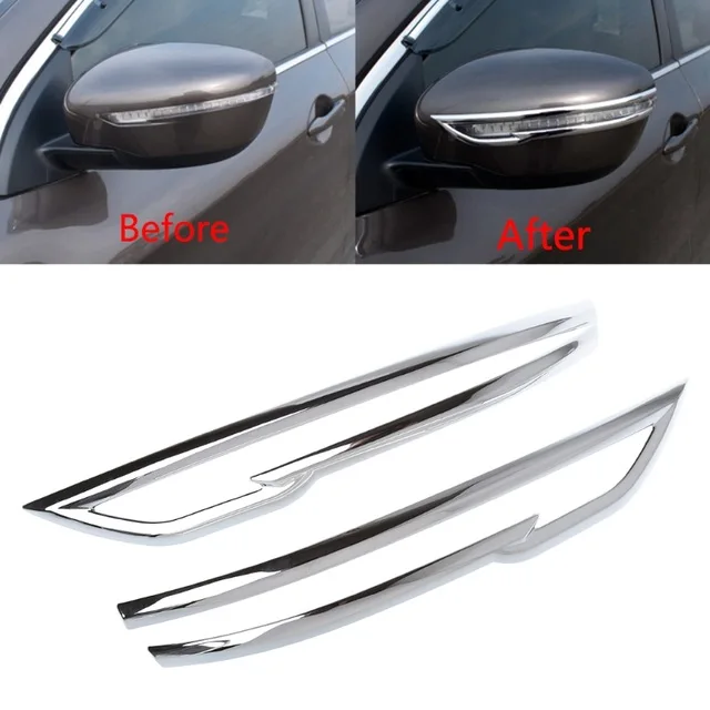 Промо акция! Зеркало заднего вида автомобиля украшения хромированная отделка