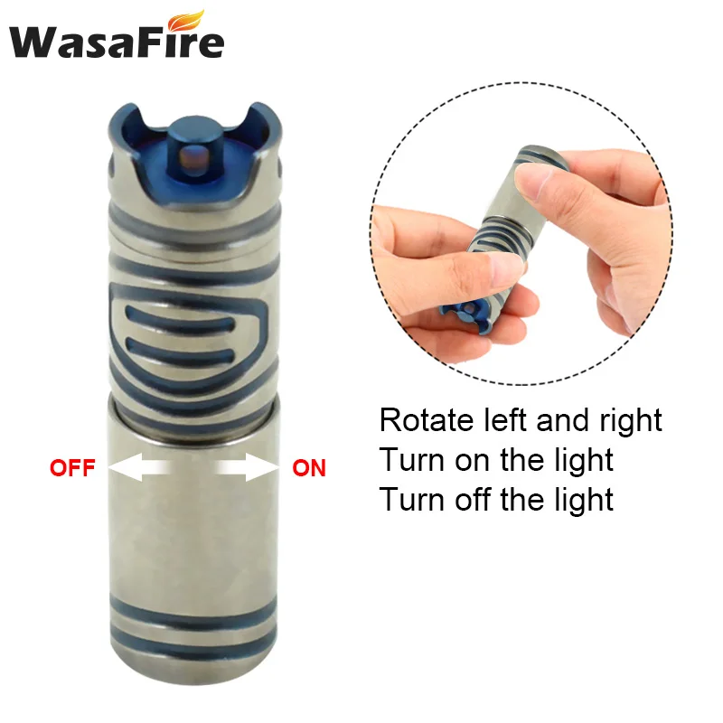 10 шт./лот карманный фонарик из алюминиевого сплава XPG маленький брелок