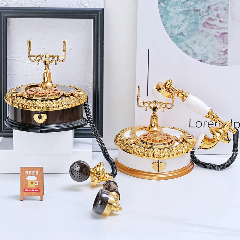 Винтажная телефонная музыкальная шкатулка в скандинавском стиле креативный