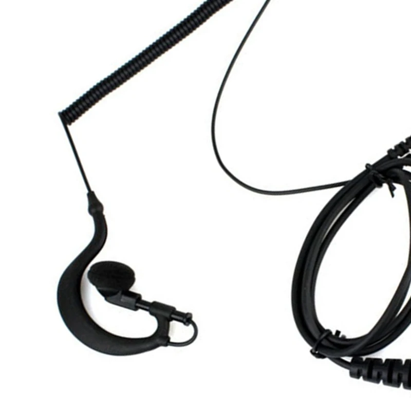 

PTT MIC G Shape Earpiece Headset for Sepura STP8000 Walkie Talkie Ham Radio Hf Transceiver Handy C1035A