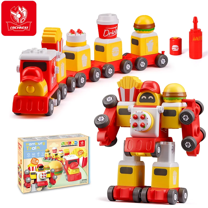 

ERCHAOXI Take Apart Stem Toy Truck Diy Model Cars Kids Screw Disassemble Screwing Blocks Car Construction Toys For Child