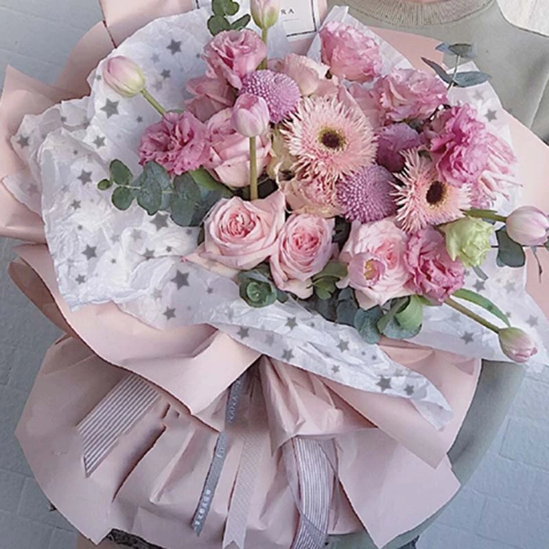 CSS 50 шт. прозрачная папиросная бумага для упаковки цветов подарочная упаковка