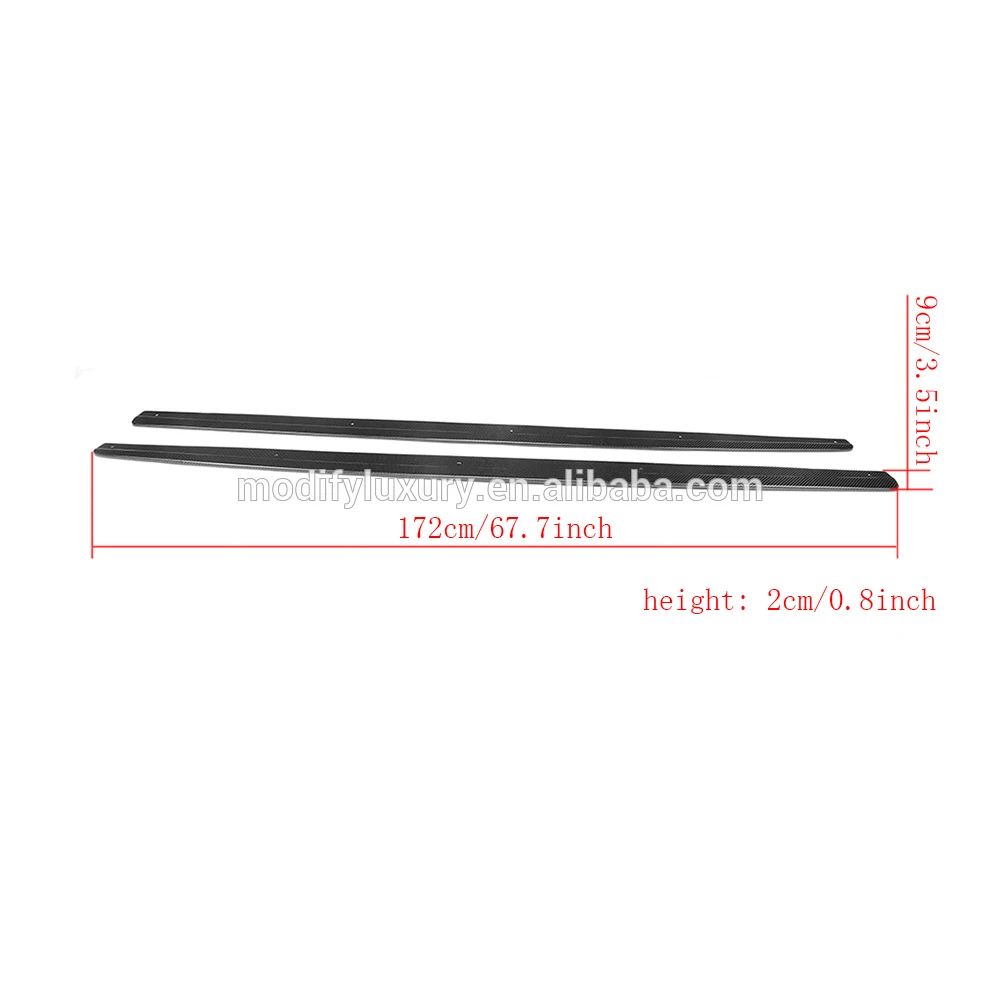 

Car Carbon TT Side Skirts Extension for Audi TT 8J TTS