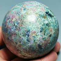natural red emerald ball quartz crystal polished ball healing