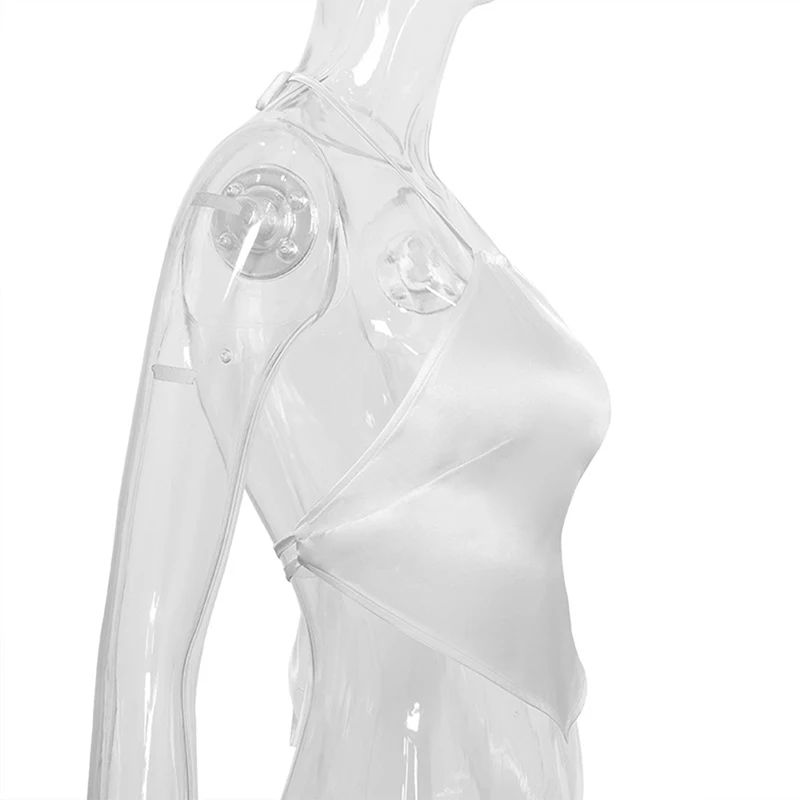 Женский базовый жилет модный атласный удобный короткий топ без рукавов