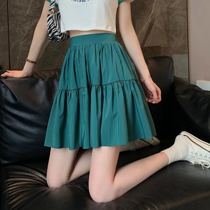 

Summer 2021 Lovely Mini High Waist Dress Fashion Half-Length Slim Sexy A-Line Skirt