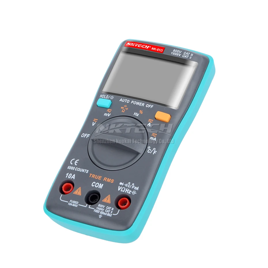 NKTECH Цифровой мультиметр карман NK-51A NK-51B NK-51C NK-51D истинного среднеквадратичного значения переменного тока Амперметр Вольтметр переменного тока постоянного тока Гц Ом Температура Электрический тестер