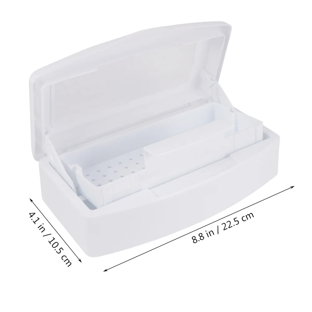 Transparent Lid Sterilizer Box Nail Art Tool Sterilizing Tray Salon Manicure Cleaning For Daily Use Decorations | Красота и здоровье