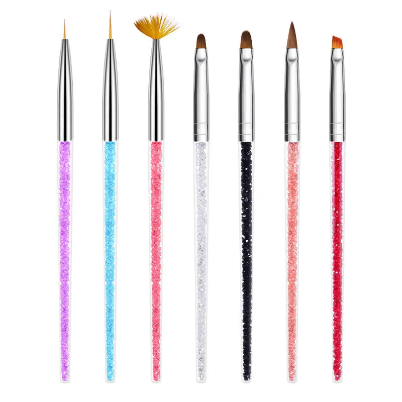 

Mix Universal Nail Art Brush Set Nail Supplies Liner Drawing Pen Painting Dotting Tool Nails Equipment Manicure Brushes Kit