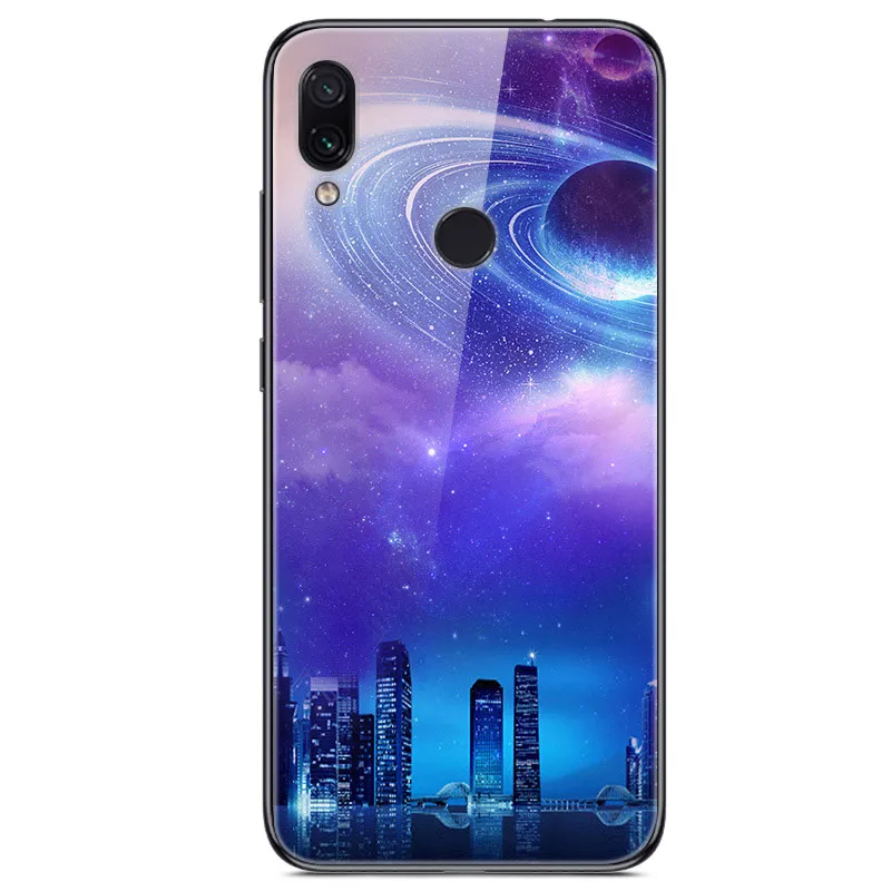 20 Для Xiaomi Redmi Note 7 Чехол из закаленного стекла твердая задняя крышка для Xiomi Redmi Note7 мягкий чехол для телефона бампер на Redmi Note 7 Pro - Цвет: 20