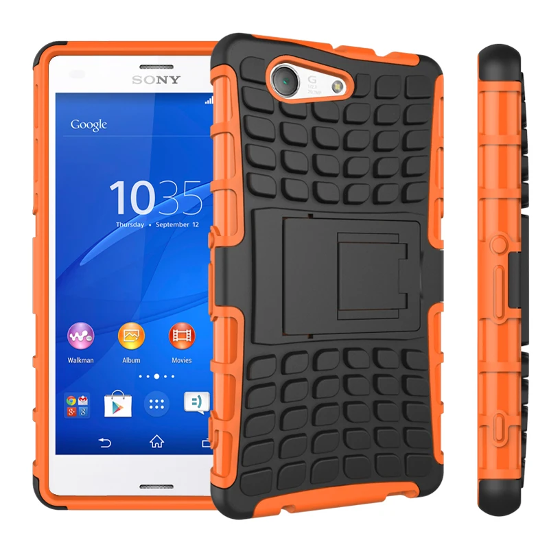 For Sony Xperia Z 3 Compact Z3 mini D5803 D5833 M55W Case Heavy Duty Armor Hybrid Hard Plastic Stent Cover Z3mini case | Мобильные