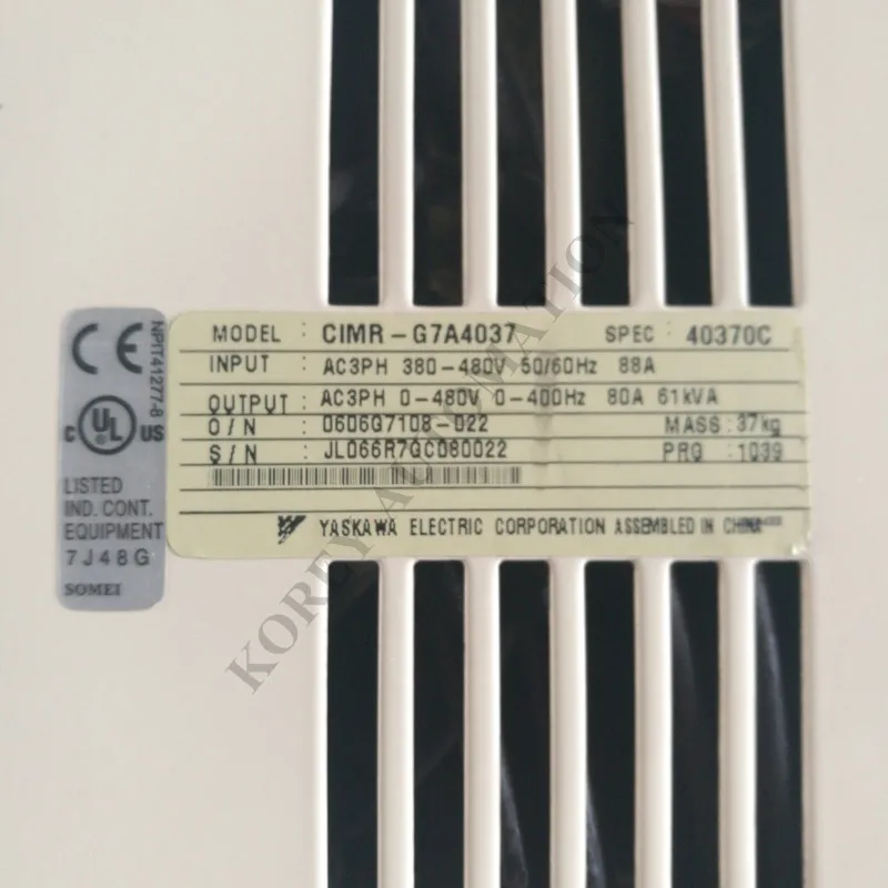 

Yaskawa Inverter CIMR-G7A4037 Used In Condition
