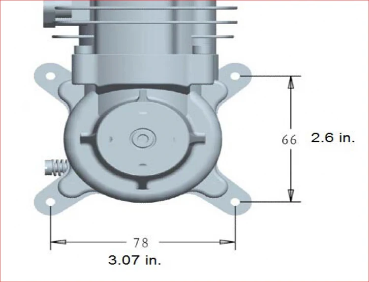 RCGF 56cc бензиновый/бензиновый двигатель для радиоуправляемого самолета два штриха один цилиндр боковой выхлоп натуральный воздух