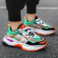 spring fashion colorful mens sneakers trendy men casual shoes breathable hip pop chunky sneakers men trainers zapatillas hombre