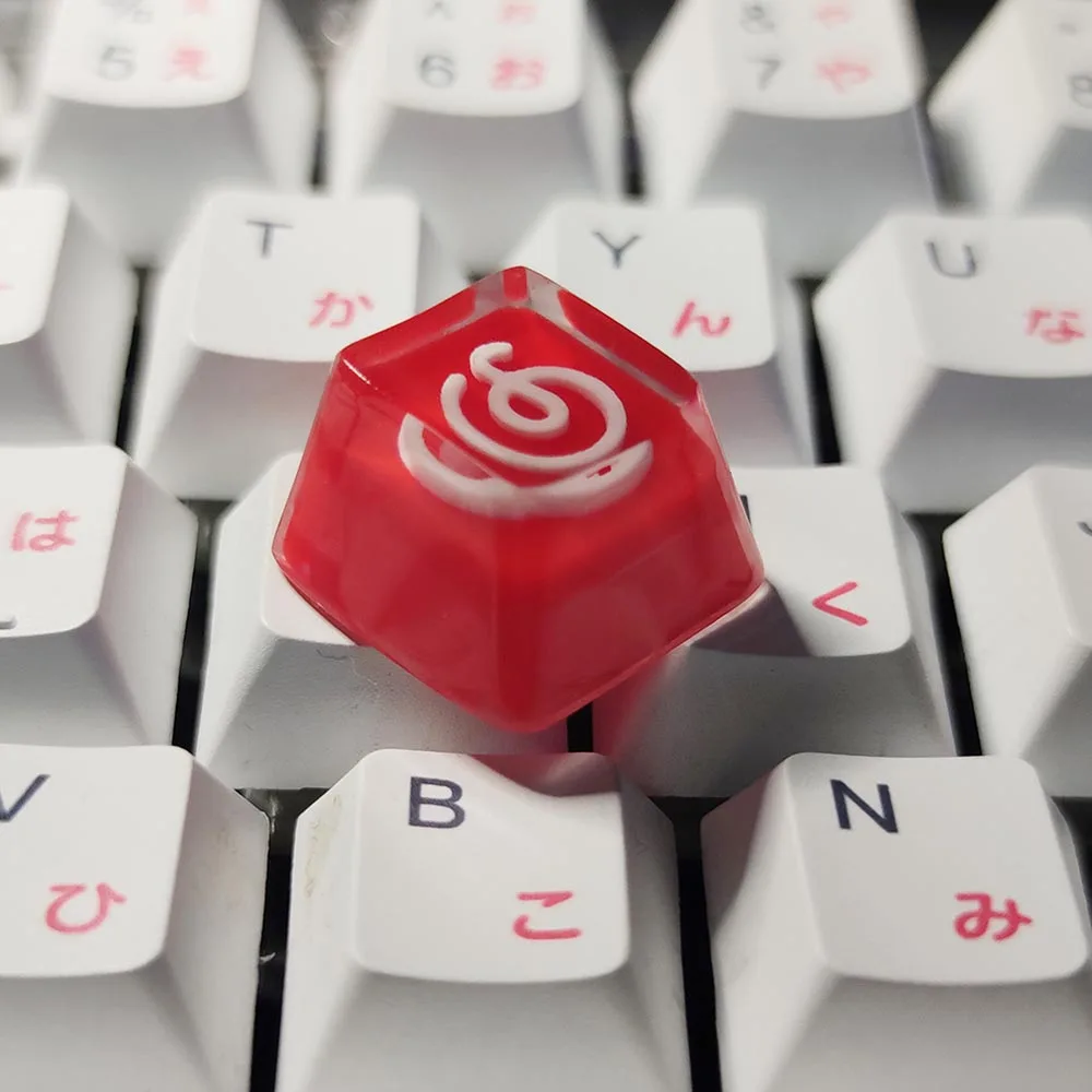 Music Design Red White Symbol Design Resin Keycaps For Cherry Mx Switch Merchanical Gaming Keyboard OEM R4 Key Caps