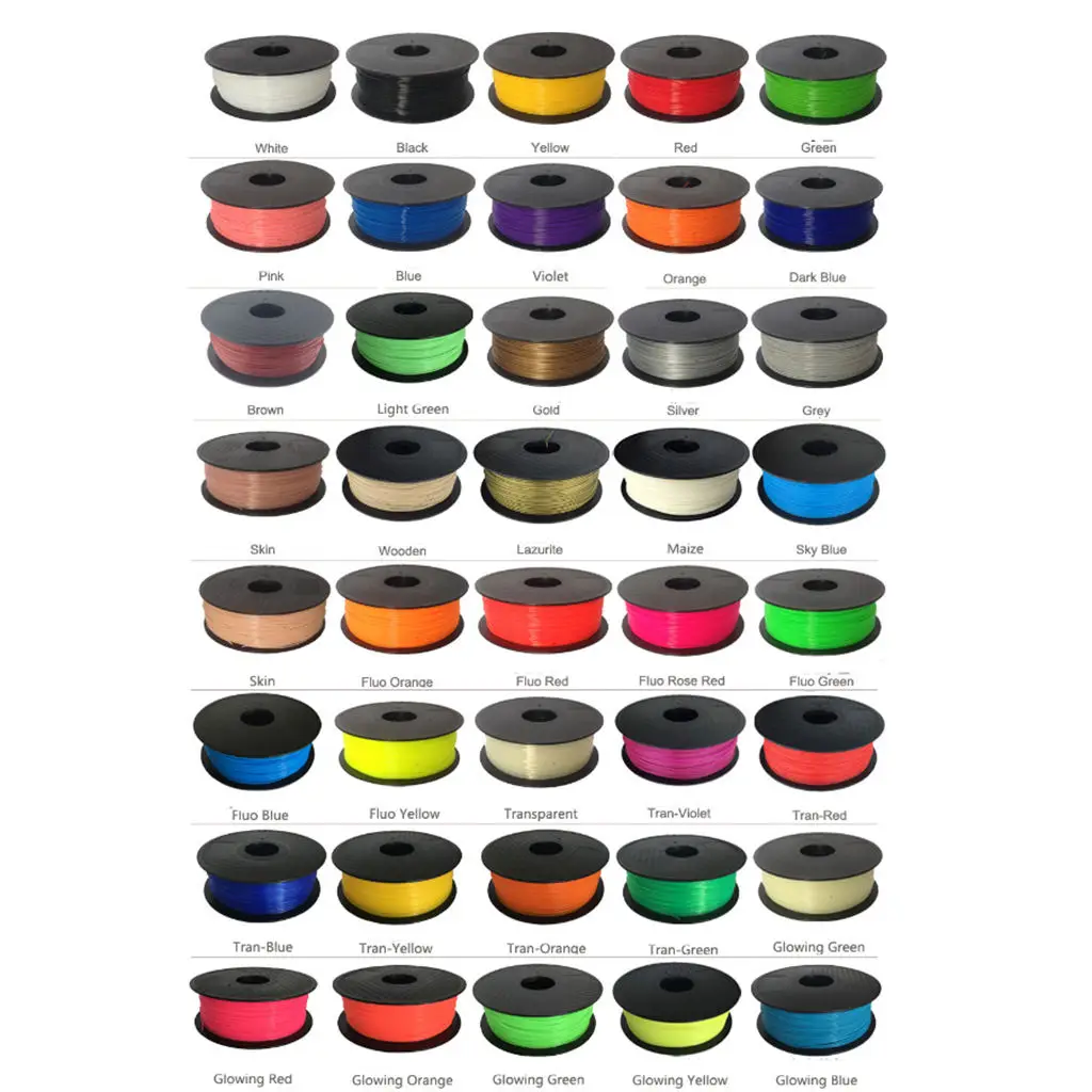 

10m 3D Pen/3D Printer Filament, 1.75mm PLA Filament High-Precision Diameter Filament fit for Most Brands 3D Printing Pens