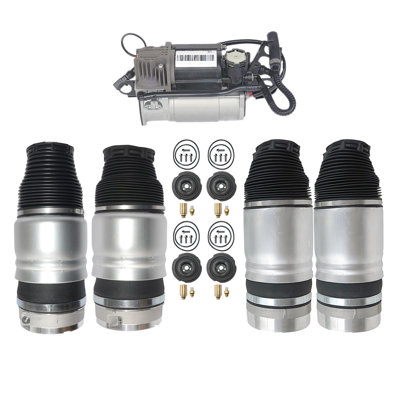AP01 для Audi Q7 4 шт. воздушные подвески и 1 компрессорный насос 7L6616403B 4154033050 2007 2016| |