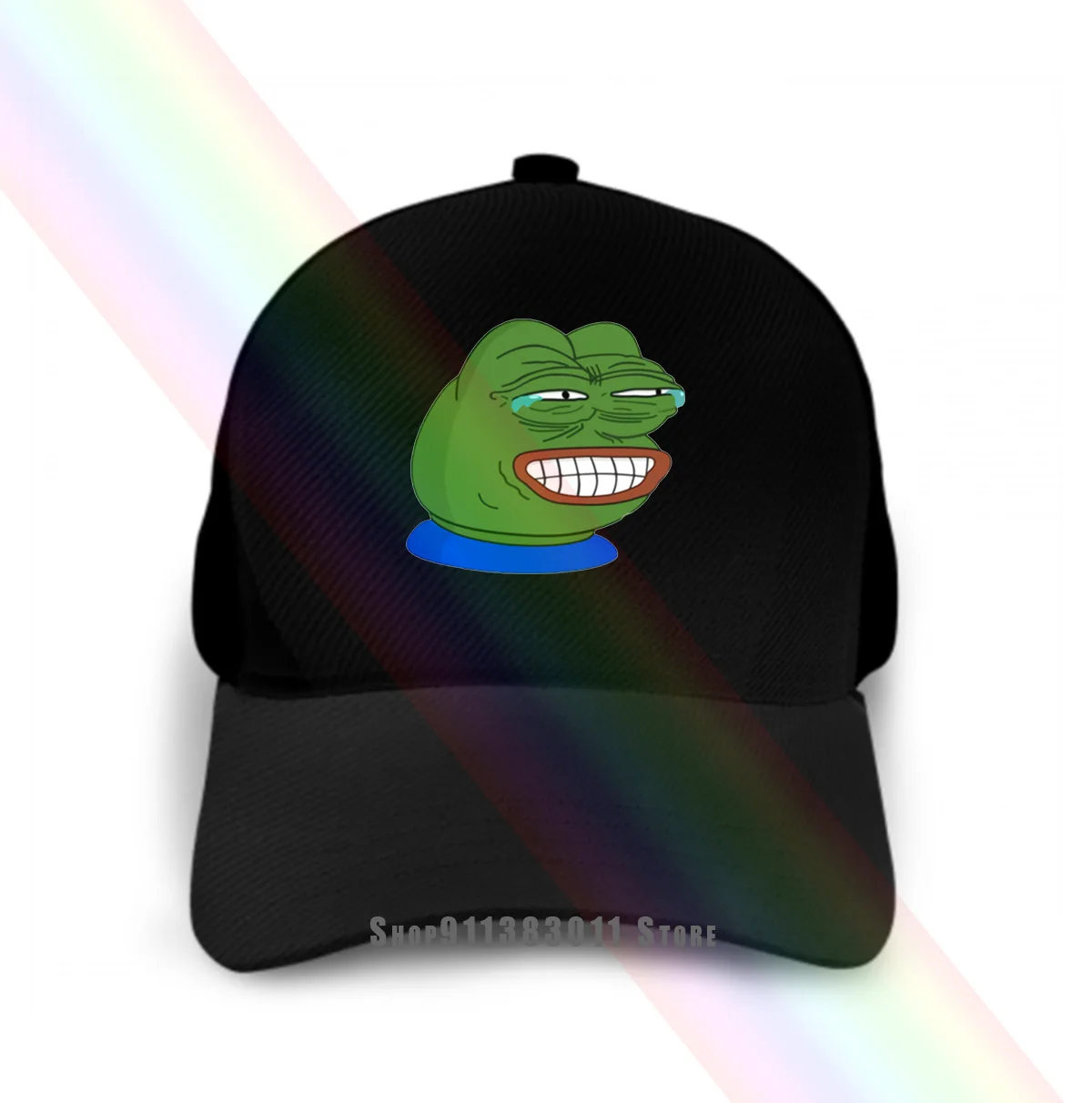 Мужская кепка Haha Pepe с лягушкой, Черная
