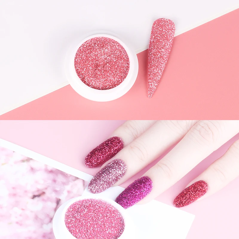 6pcs Set Holographic Nail Powder Laser Glitter Decoration DIY Shimmer Dust Chrome Pigment Sparkly Art Sequin Paillette | Красота и