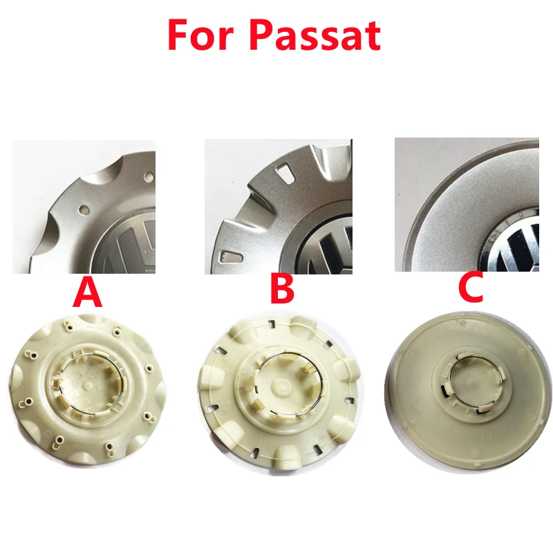 

4pcs/set Car Styling Wheel Center Cap Hub Covers Badge Accessories for Vw Passat B5