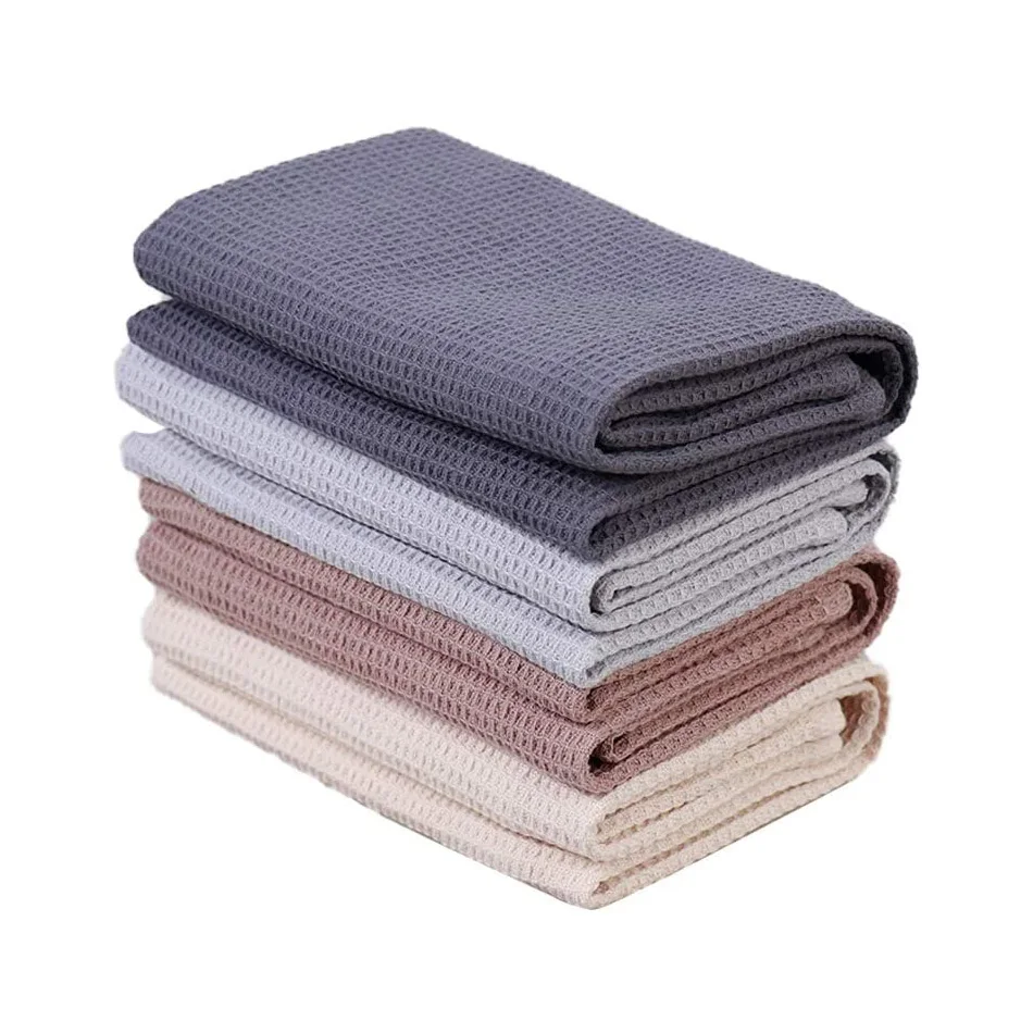 

4pcs Cotton Waffle Weave Kitchen Towel Set ,18x26 Inches Large Tea Hand Dish Towel,Cloth Napkins,Ultra Soft Absorbent Dish Rags