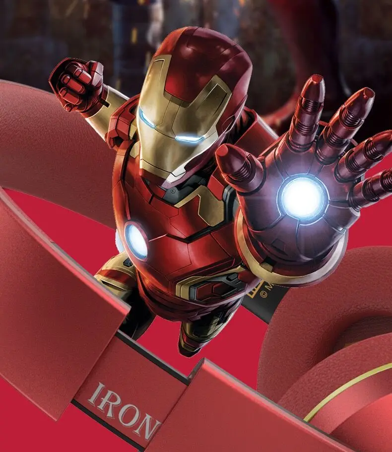 Оригинальные Bluetooth наушники серии Marvel, Мстители, 5,0, Беспроводная складная гарнитура, для бега, Hi-Fi, стерео наушники для ПК, мобильного телефона