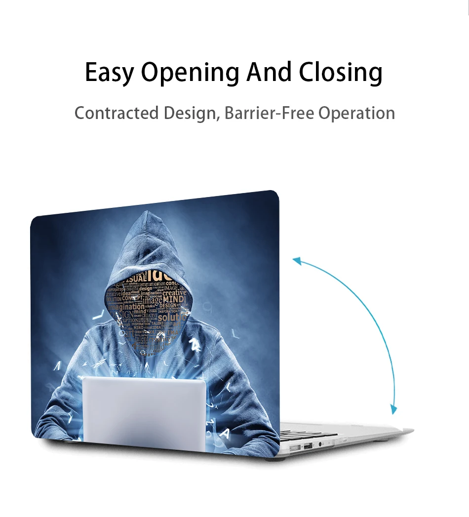MTT для Apple Macbook Air Pro retina 11 12 13 15 дюймов чехол для ноутбука с сенсорной панелью ПК Жесткий Чехол таинственный хакер чехол для ноутбука