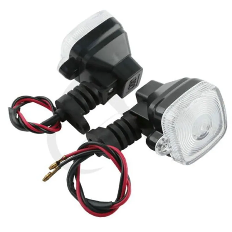 Universal Motorcycle Mini Blinker Square Clear Lens Turn Signal Light For Kawasaki |